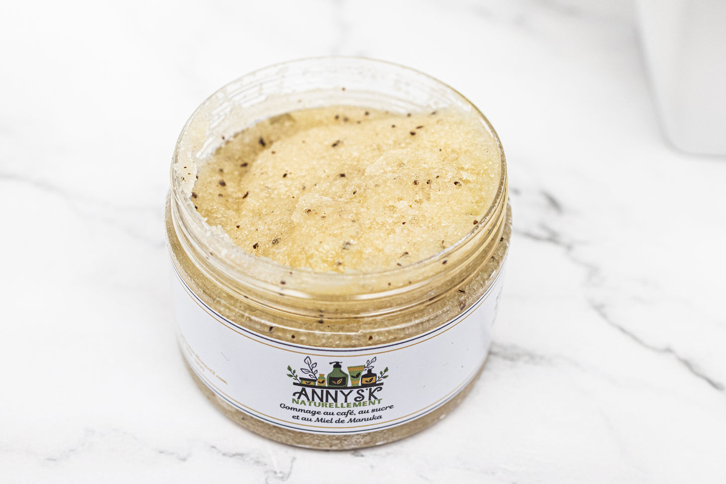 Coffee, sugar and Manuka Honey scrub 